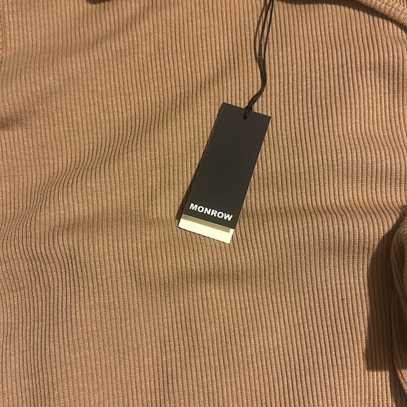 NWT Monrow Turtleneck Dress in Latte - Picture 8 of 12